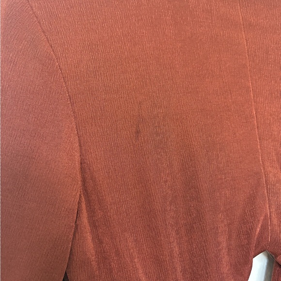 Revolve Katie May In A Mood Brown Long Sleeve Ruched Size Medium Wedding Guest - Picture 10 of 10